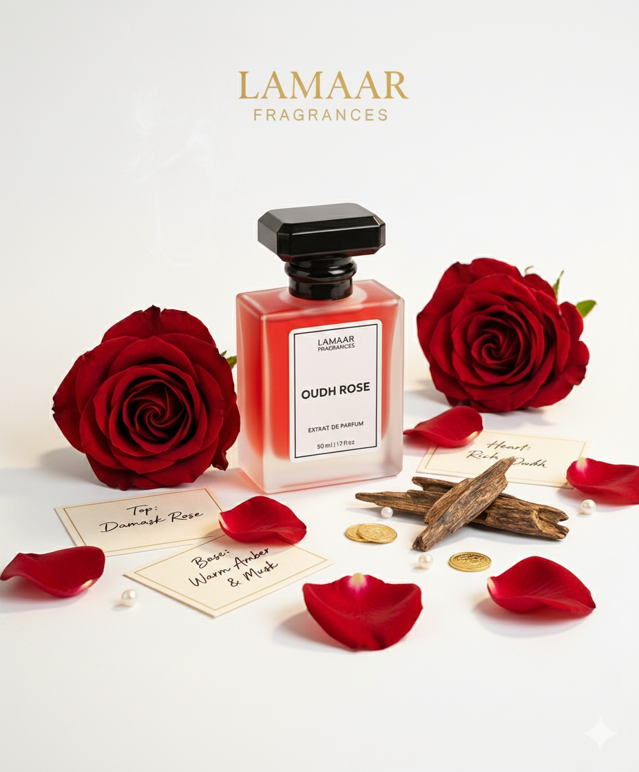 Oudh Rose by Lamaar I Extrait De Parfum